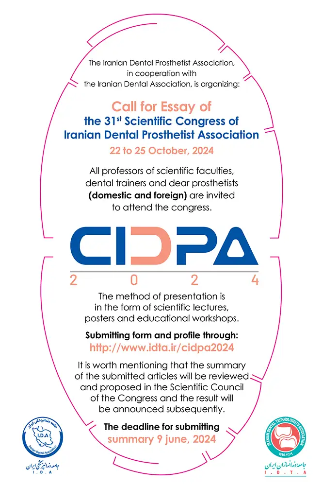 31st Scientific Congress of Iranian Dental Prosthetist Association